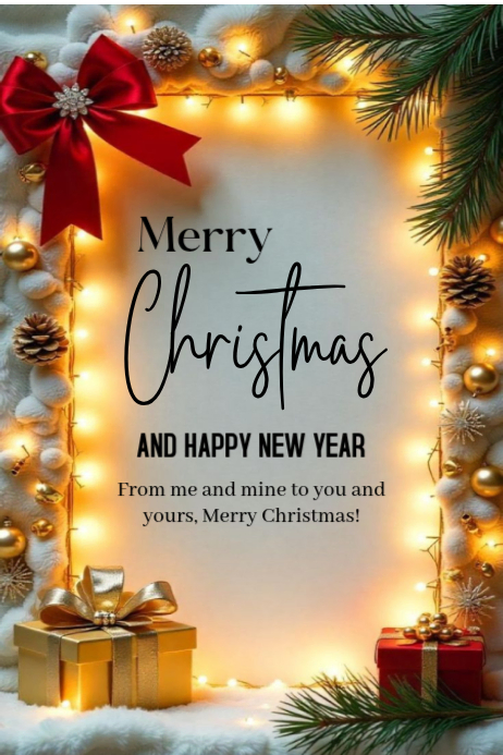 Plantilla de Merry Christmas poster template | PosterMyWall