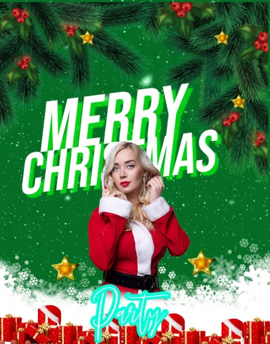 Merry Christmas Poster/wallboard Plakkaat/Muurbord template