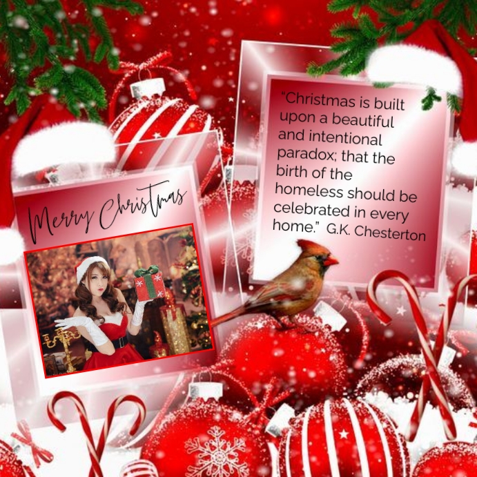 Merry Christmas Quotation Instagram Post template