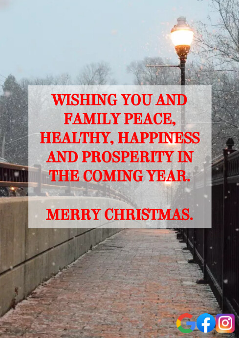 MERRY CHRISTMAS QUOTE TEMPLATE | PosterMyWall