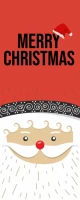 Merry Christmas Roll Up Banner ป้ายโรลอัป 2' × 5' template