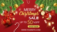 Merry Christmas Sale Banner Blog Post template