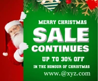 Merry christmas sale continues  templates Retângulo médio