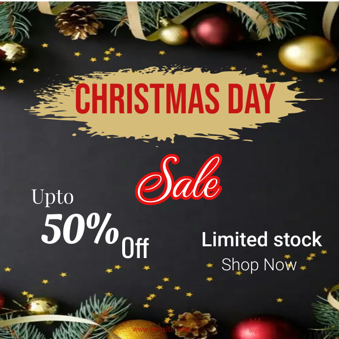 Merry christmas sale instagram post (1) Template | PosterMyWall