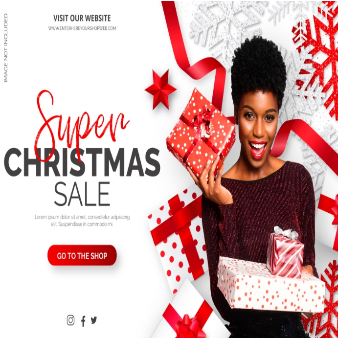 Merry Christmas sales poster design Template PosterMyWall