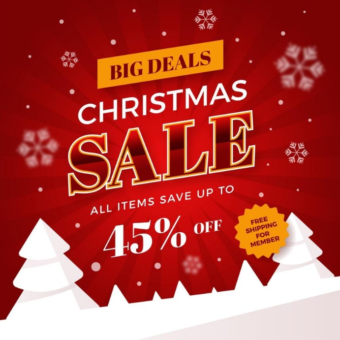 Copy of Merry Christmas sales poster design PosterMyWall