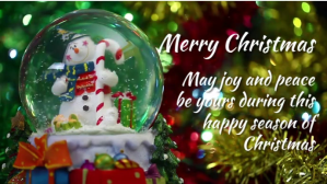 Green Christmas Greeting Film w tle na Facebooka Template