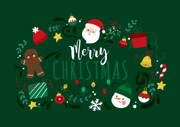 Merry Christmas Tags Template | PosterMyWall