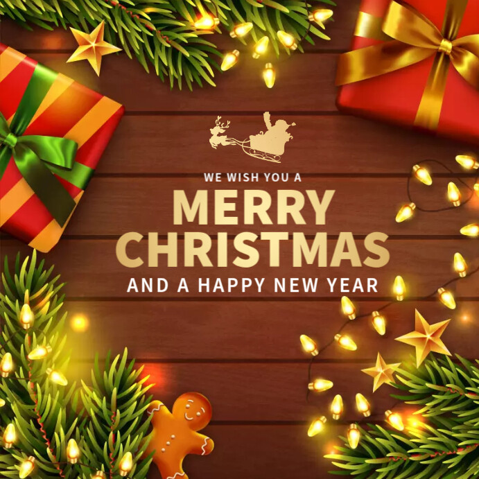 Merry christmas Tags Template | PosterMyWall