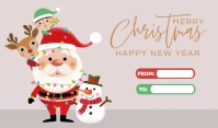 Merry Christmas Tags template