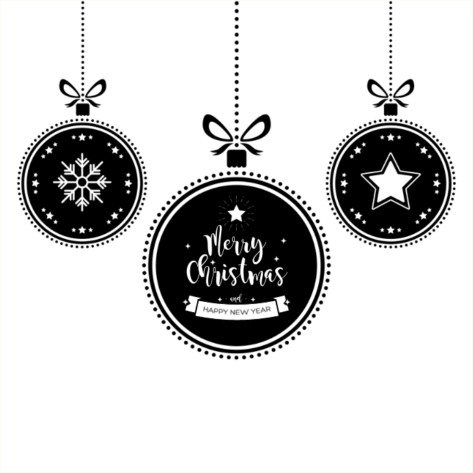 merry christmas template Square (1:1)