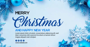 Merry Christmas Template delt Facebook-billede