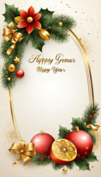 Merry Christmas template Business Card