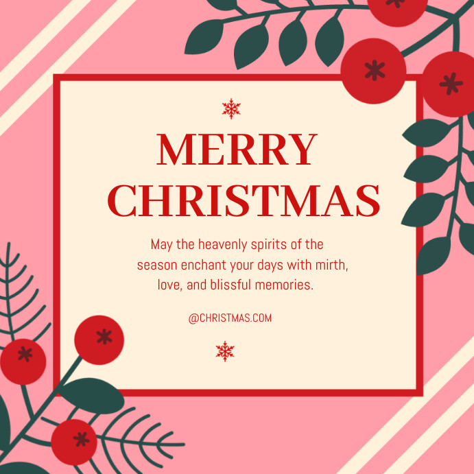 Merry christmas template PosterMyWall