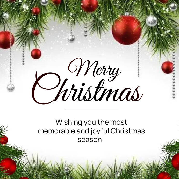 Copy of Merry Christmas template PosterMyWall