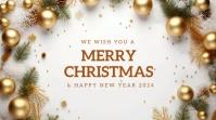 Merry Christmas Template 数字显示屏 (16:9)