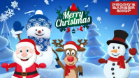 Merry Christmas to Customers Video Template Film w tle na Facebooka (16:9)