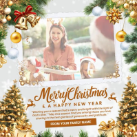 Merry Christmas To Family Post Template