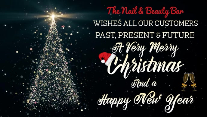 Christmas video Merry Christmas to Our Customers Video Template | PosterMyWall