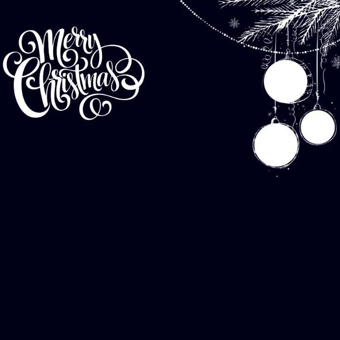 Merry Christmas Tree Square (1:1) template