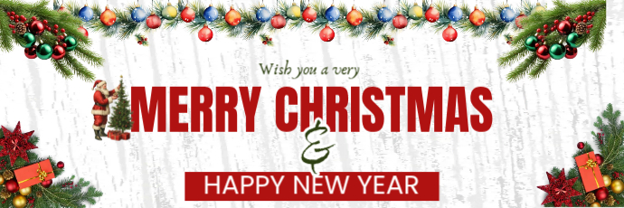 merry christmas twitter header template