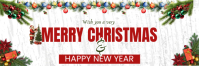 merry christmas twitter header template