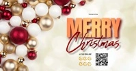 MERRY CHRISTMAS VIDEO BANNER Facebook Shared Image template