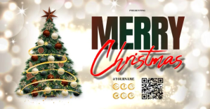 Blanc Christmas Celebration Facebook Shared Image Template
