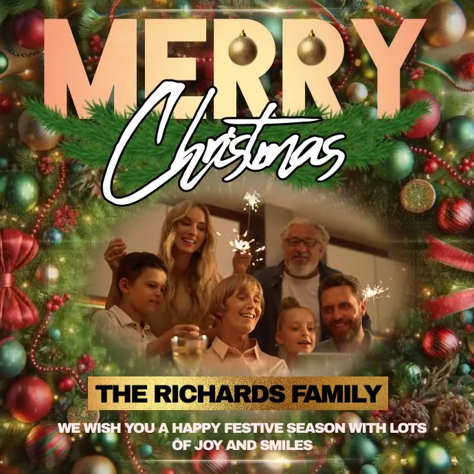 Merry Christmas Video Card 