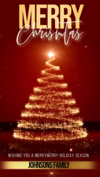Rojo Christmas Greeting Instagram Story Template