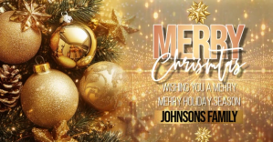 Brązowy Christmas Holiday Greeting Ibinahaging Larawan sa Facebook Template