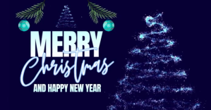 merry christmas video design template Facebook Shared Image