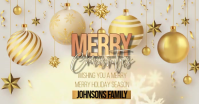 Merry Christmas Video Design Template Imagen Compartida en Facebook