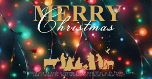 Schwarz Christmas Celebration Imagen Compartida en Facebook Template
