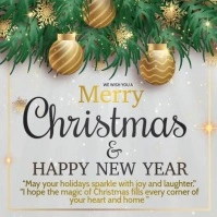 merry christmas video post Iphosti le-Instagram template