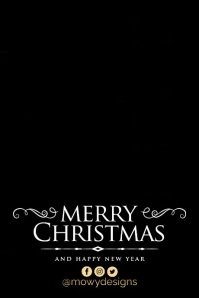 Merry Christmas Video Poster template