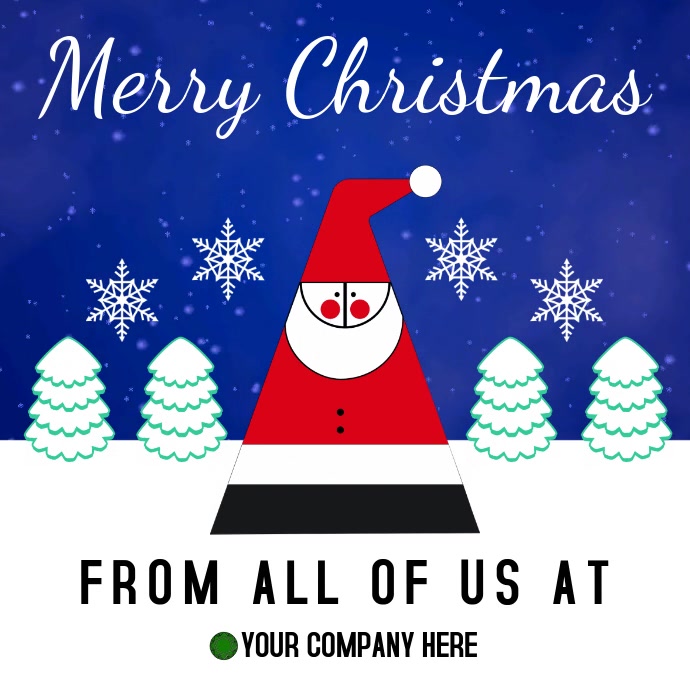 Merry Christmas Video Template PosterMyWall