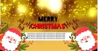 Merry christmas video teamplet Facebook Event Cover template