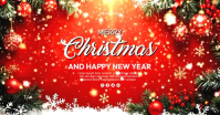Merry Christmas video Template Obraz udostępniany na Facebooku