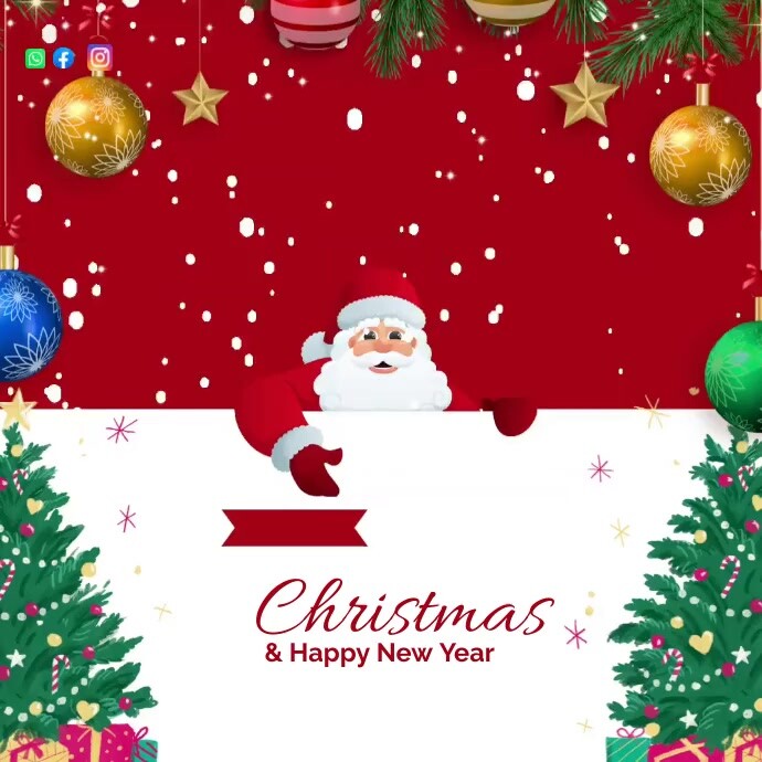 MERRY CHRISTMAS VIDEO TEMPLATE PosterMyWall MERRY CHRISTMAS VIDEO TEMPLATE PosterMyWall