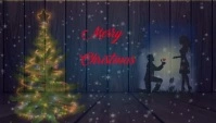 Merry Christmas Wedding New Year Save the Dat Blog Header template