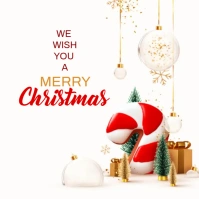 Merry Christmas Wish Square (1:1) template