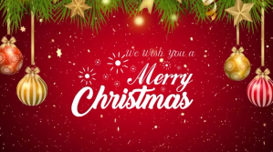 Merry Christmas Wish Twitter-opslag template