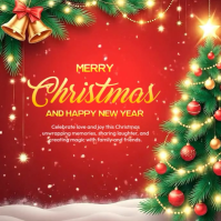 Merry Christmas Wish Square (1:1) template