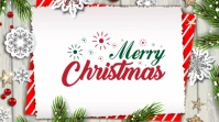 Merry Christmas Wish Publicación de Twitter template