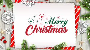 Merry Christmas Wish Publicación de Twitter template