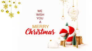 สีขาว Christmas Greeting Twitter-opslag Template