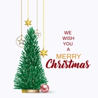 Merry Christmas Wish Square (1:1) template