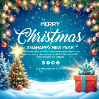 Merry Christmas Wish Square (1:1) template