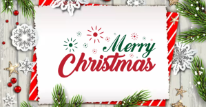 Merry Christmas Wish Imagen Compartida en Facebook template
